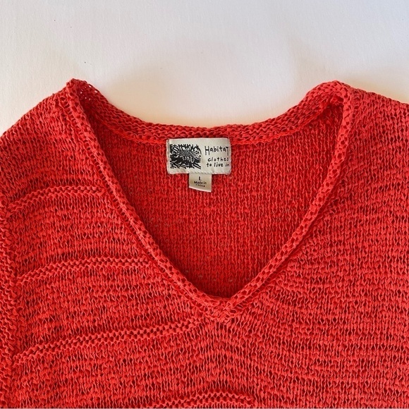 Habitat Clothes to Live In V Neck Sweater Size Large - Picture 2 of 16